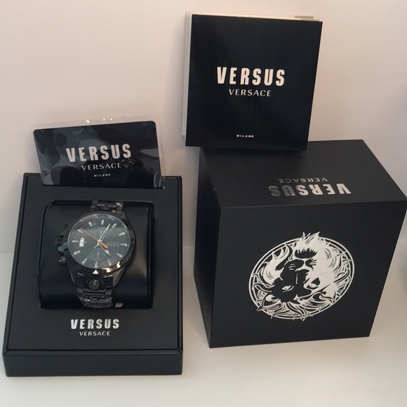 💯 - New Authentic VERSUS Versace Griffith Chronograph Bracelet Watch, 46mm - Picture 13 of 14